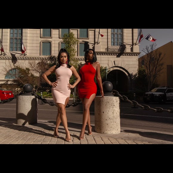 Muave Ribbed Mini Dress - Picture 3 of 3